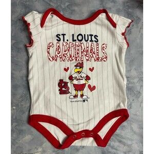 MLB St Louis Cardinals Baseball Baby Girl Onesie Bodysuit Outfit Size 0-3 months